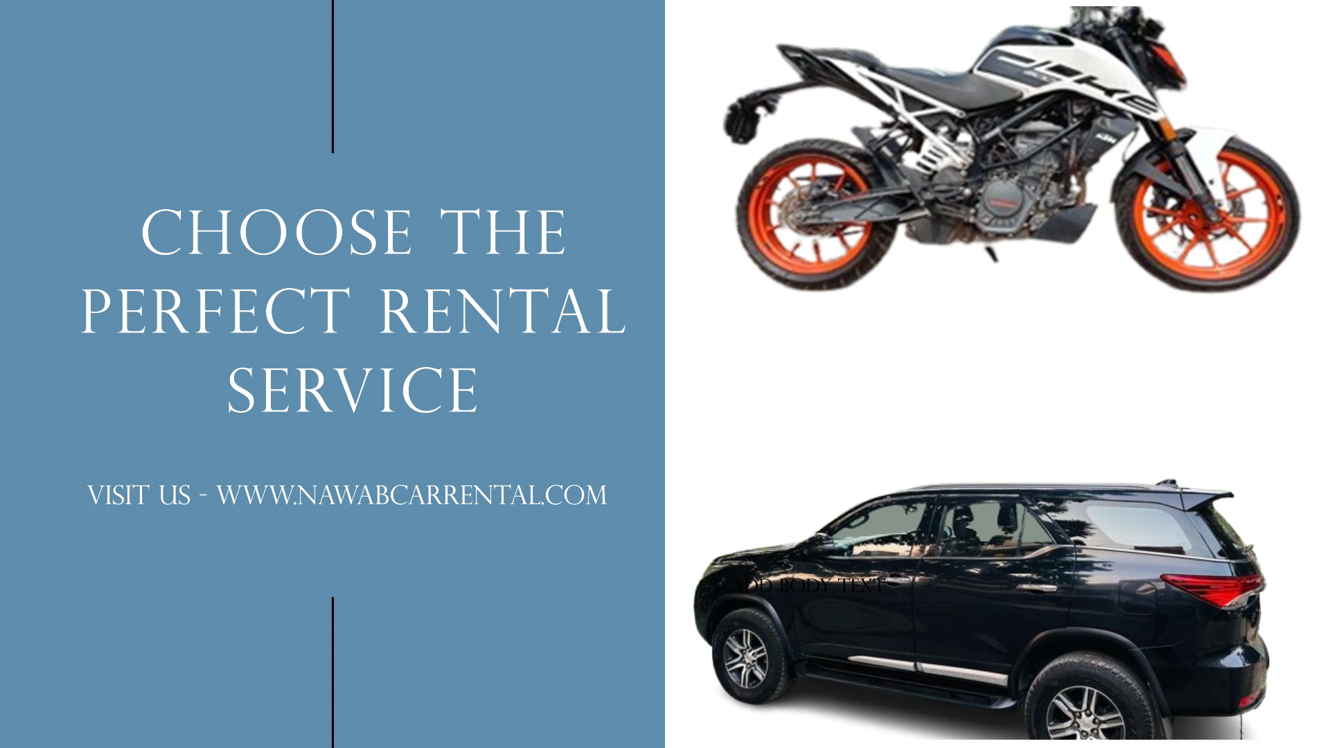 10 Tips for Choosing the Right Car or Bike Rental Service